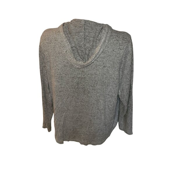 Cathy Daniels Gray Hooded Cardigan Sweater - Picture 4 of 6